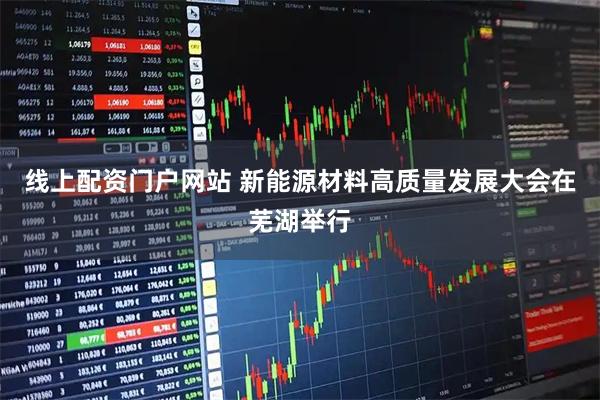 线上配资门户网站 新能源材料高质量发展大会在芜湖举行